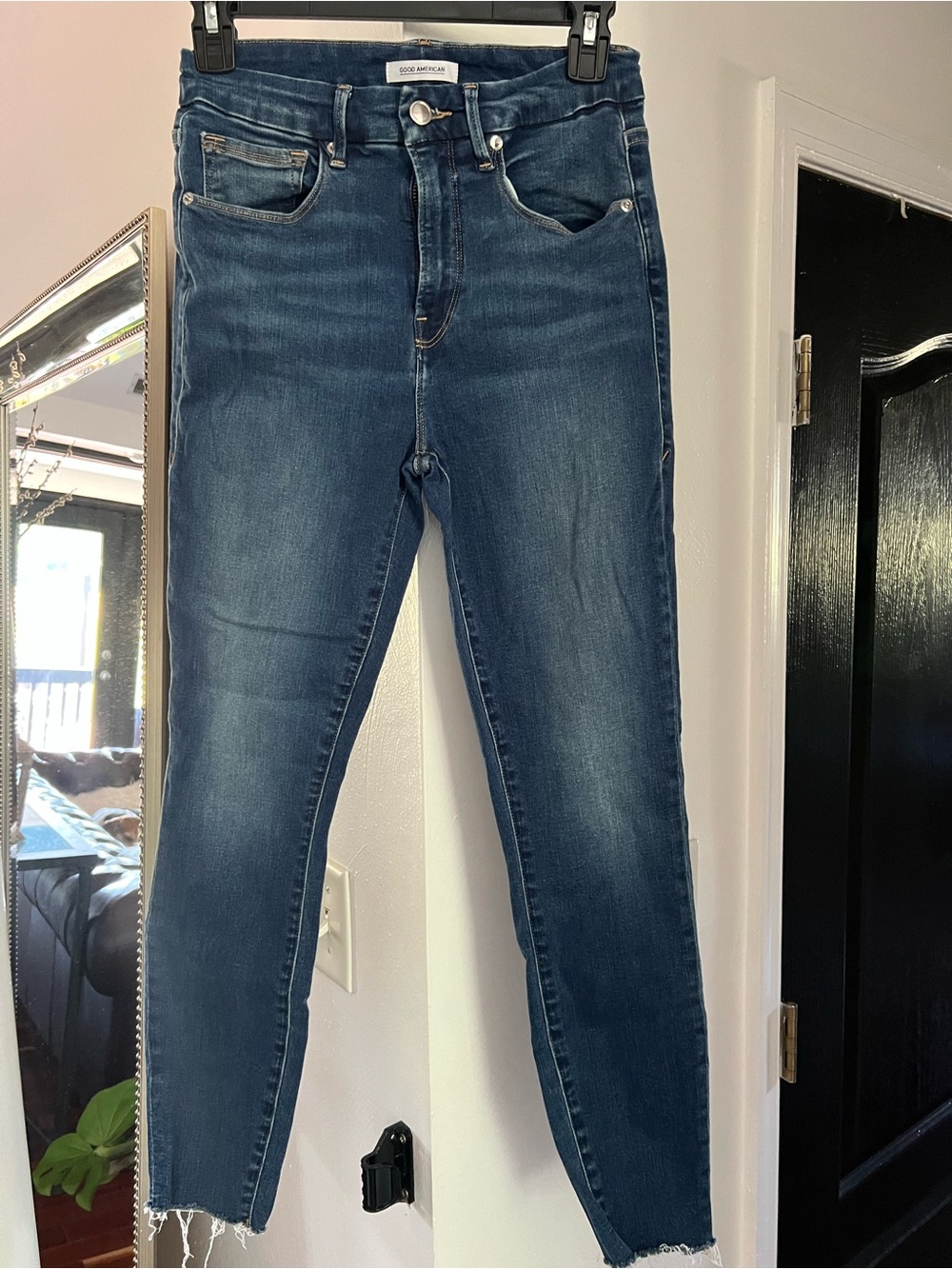 Good American Indigo High-Rise Skinny Jeans